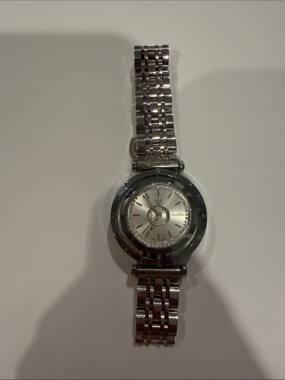 Pandora Silver Bracelet Round Dial Watch